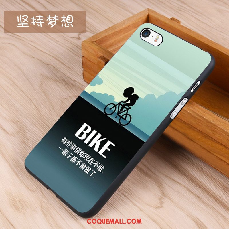 Étui iPhone 5 / 5s Tendance Bleu Dessin Animé, Coque iPhone 5 / 5s Fluide Doux Silicone