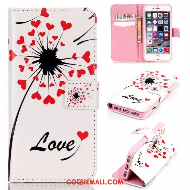 Étui iPhone 5 / 5s Téléphone Portable Blanc Incassable, Coque iPhone 5 / 5s Dessin Animé Tendance