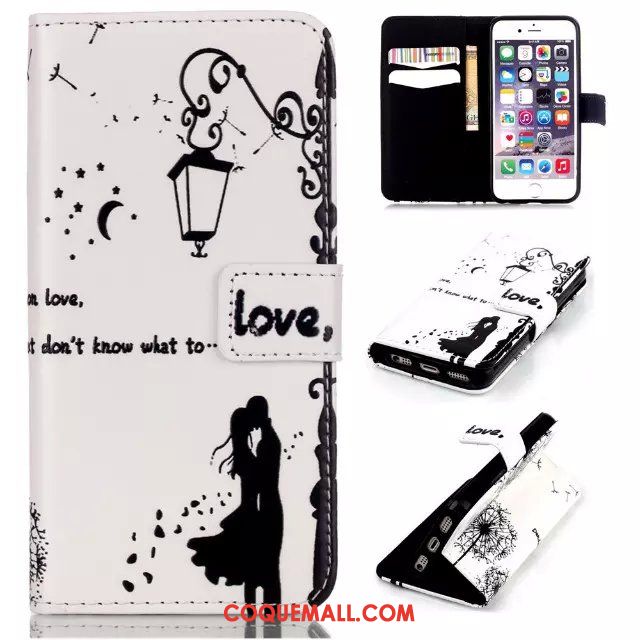 Étui iPhone 5 / 5s Téléphone Portable Blanc Incassable, Coque iPhone 5 / 5s Dessin Animé Tendance