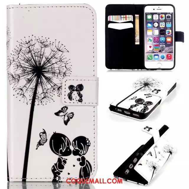 Étui iPhone 5 / 5s Téléphone Portable Blanc Incassable, Coque iPhone 5 / 5s Dessin Animé Tendance