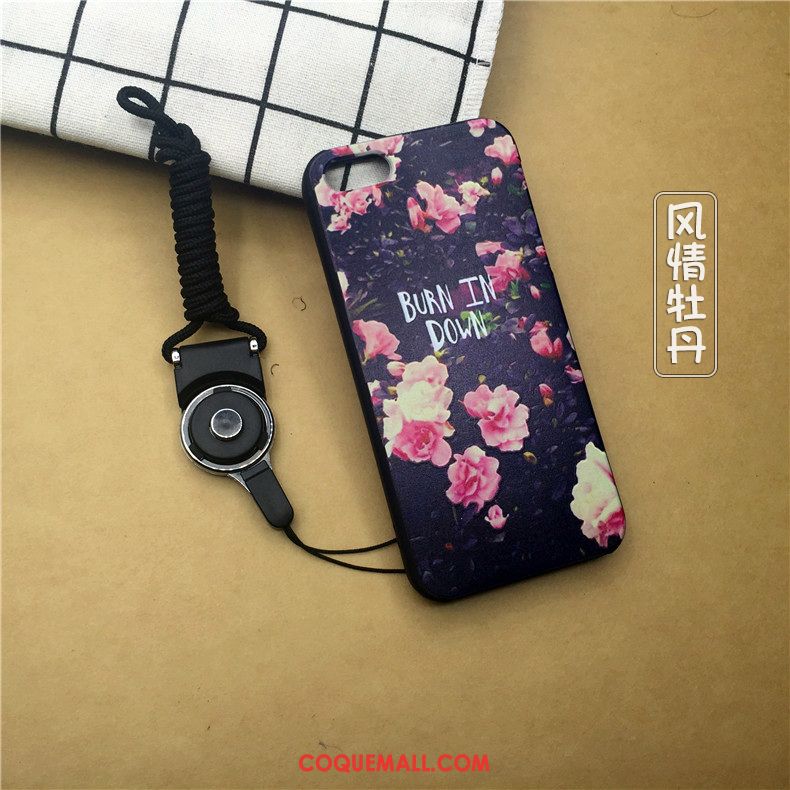 Étui iPhone 5 / 5s Téléphone Portable Bleu Fluide Doux, Coque iPhone 5 / 5s Dessin Animé Incassable