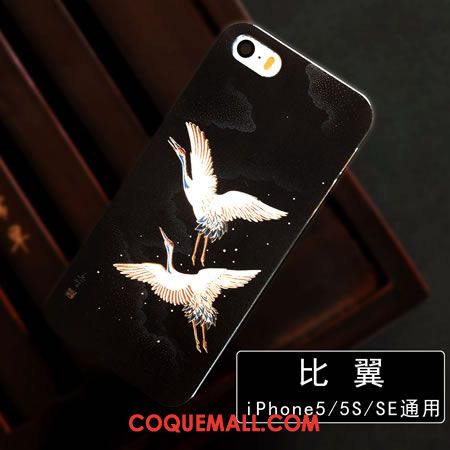 Étui iPhone 5 / 5s Téléphone Portable Jaune Nouveau, Coque iPhone 5 / 5s Gaufrage Créatif