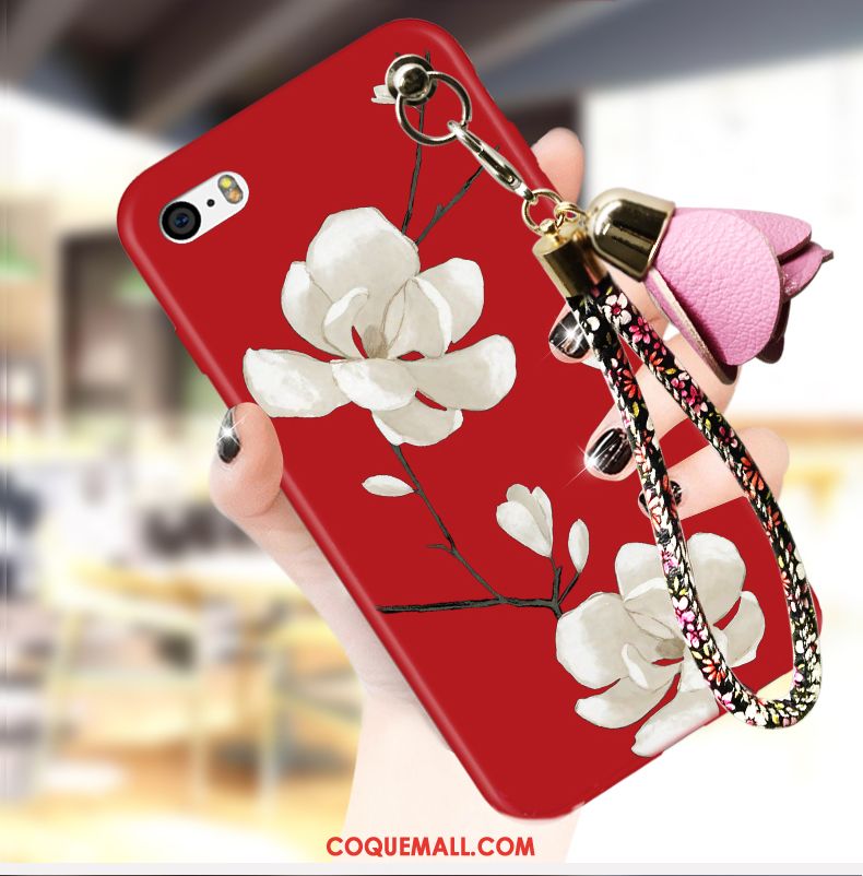 Étui iPhone 5 / 5s Téléphone Portable Protection Rouge, Coque iPhone 5 / 5s Tout Compris Tendance