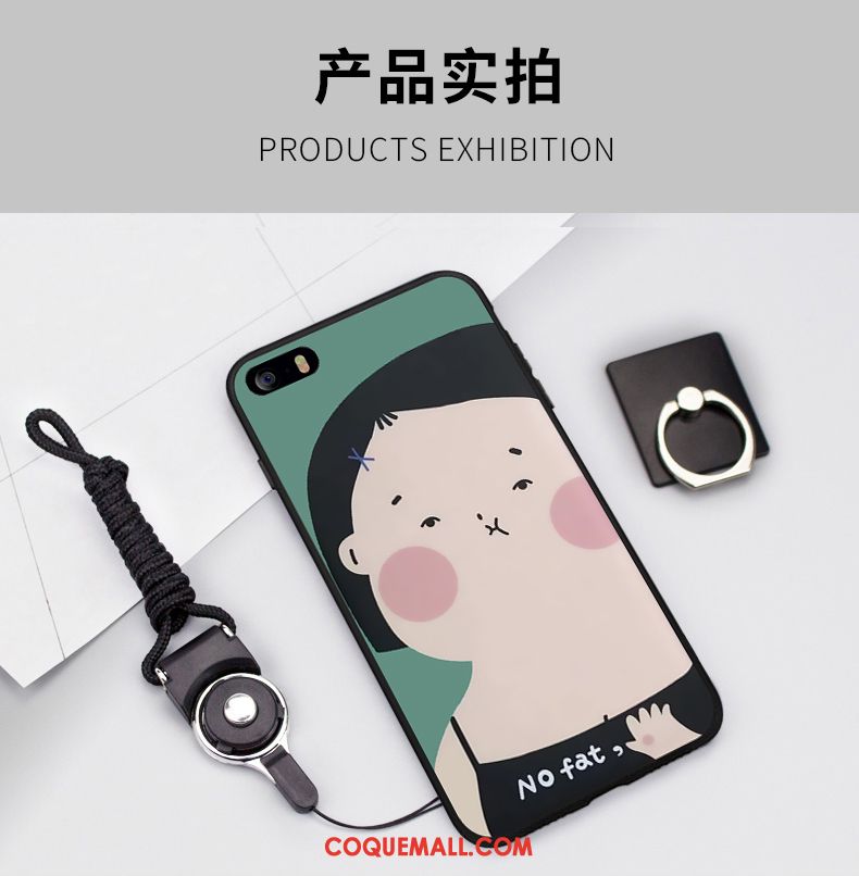 Étui iPhone 5 / 5s Vert Tout Compris Fluide Doux, Coque iPhone 5 / 5s Téléphone Portable Noir