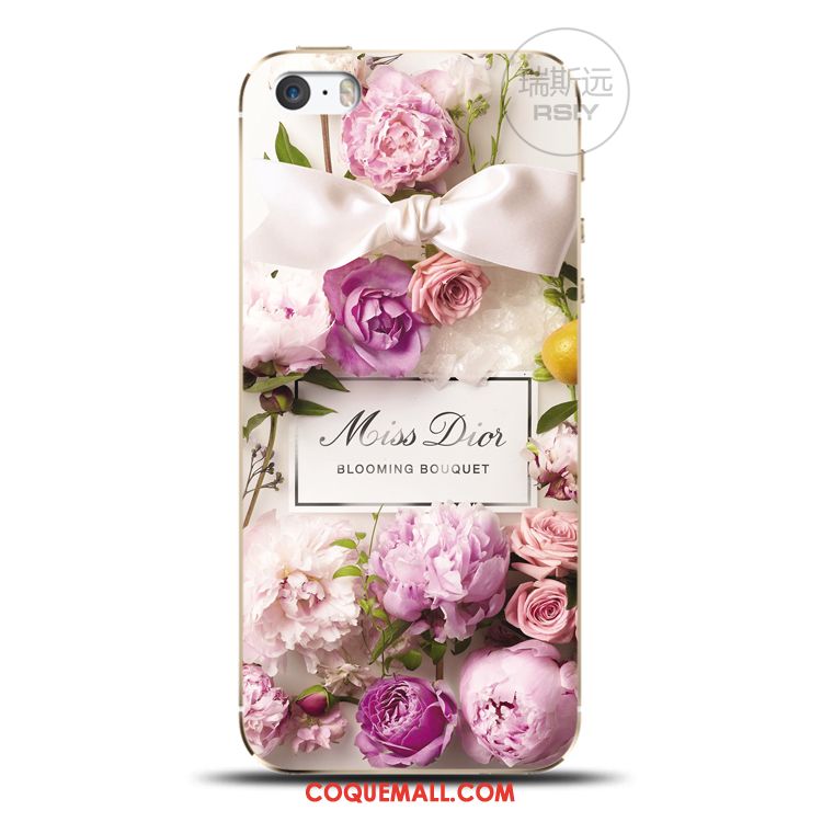 Étui iPhone 5c Amoureux Protection Ornements Suspendus, Coque iPhone 5c Bordure Rose