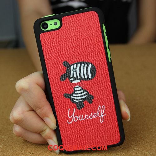 Étui iPhone 5c Blanc Difficile Charmant, Coque iPhone 5c Peau Douce Silicone