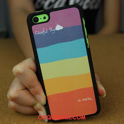 Étui iPhone 5c Blanc Difficile Charmant, Coque iPhone 5c Peau Douce Silicone