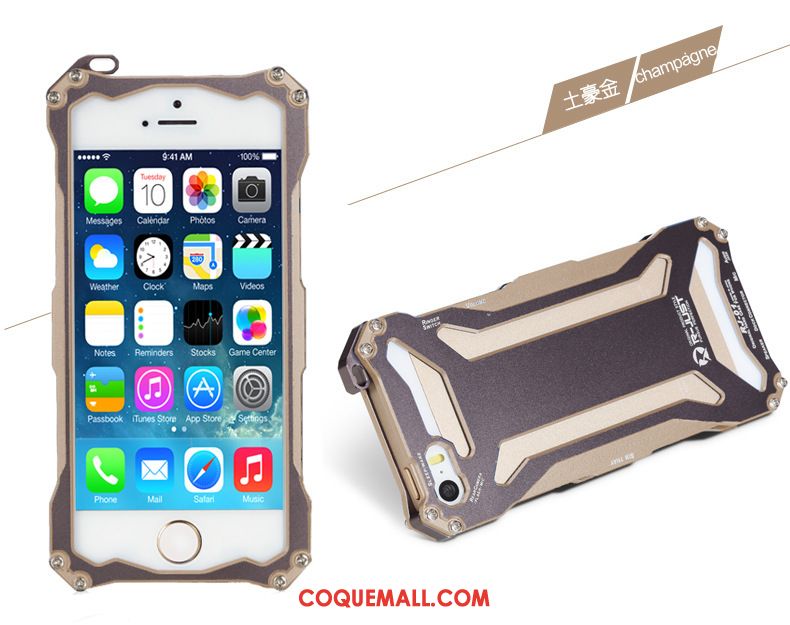 Étui iPhone 5c Border Incassable Or, Coque iPhone 5c Téléphone Portable Haute