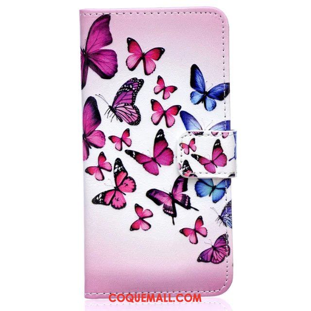 Étui iPhone 5c Clamshell Rose Tendance, Coque iPhone 5c Étui En Cuir Protection