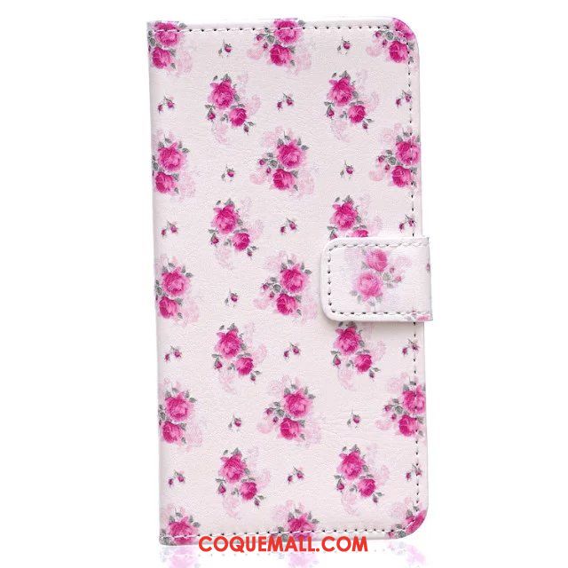 Étui iPhone 5c Clamshell Rose Tendance, Coque iPhone 5c Étui En Cuir Protection