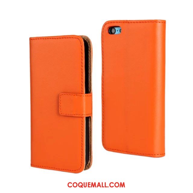 Étui iPhone 5c Cuir Véritable Clair Étui En Cuir, Coque iPhone 5c Vert Téléphone Portable