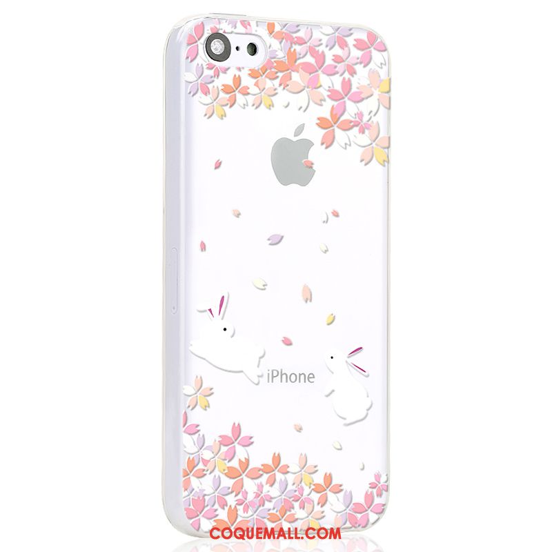 Étui iPhone 5c Dessin Animé Blanc Créatif, Coque iPhone 5c Tout Compris Téléphone Portable