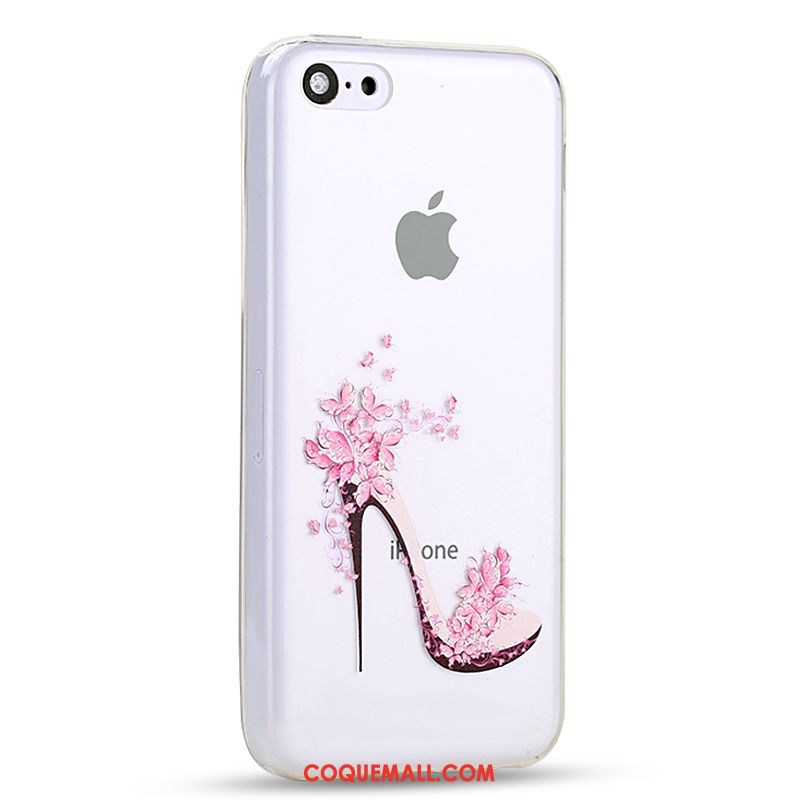 Étui iPhone 5c Dessin Animé Blanc Créatif, Coque iPhone 5c Tout Compris Téléphone Portable