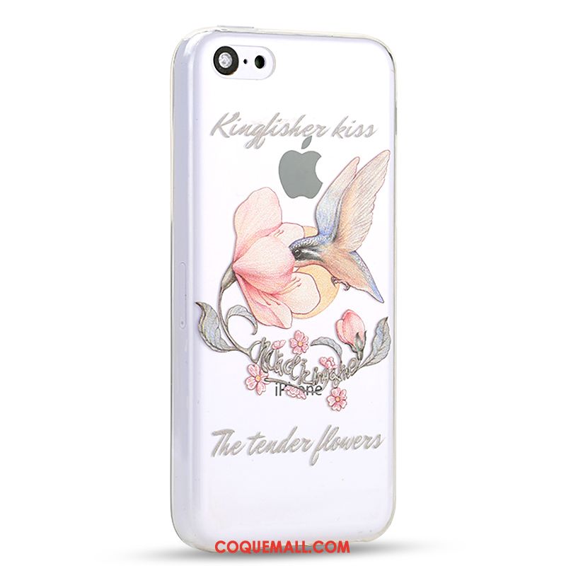 Étui iPhone 5c Dessin Animé Blanc Créatif, Coque iPhone 5c Tout Compris Téléphone Portable