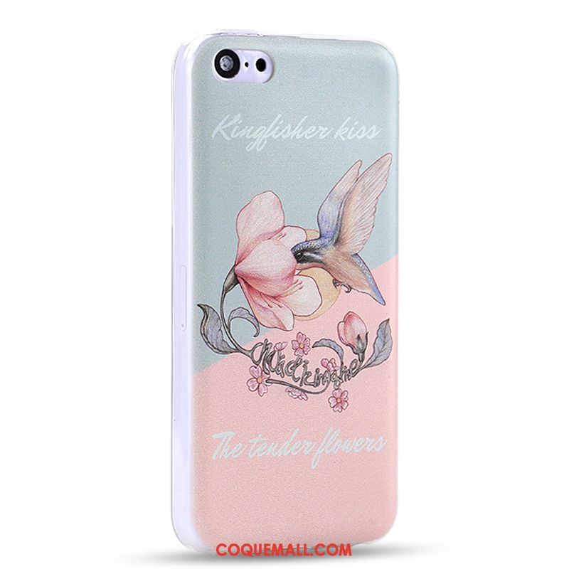 Étui iPhone 5c Dessin Animé Blanc Créatif, Coque iPhone 5c Tout Compris Téléphone Portable