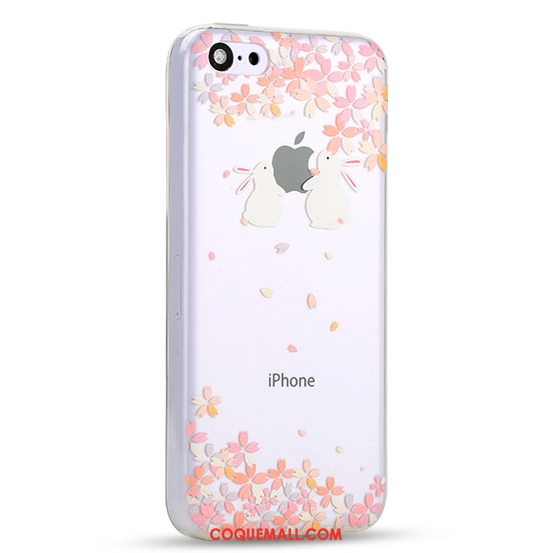 Étui iPhone 5c Dessin Animé Blanc Créatif, Coque iPhone 5c Tout Compris Téléphone Portable