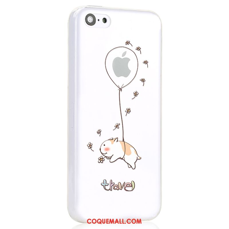 Étui iPhone 5c Dessin Animé Blanc Créatif, Coque iPhone 5c Tout Compris Téléphone Portable