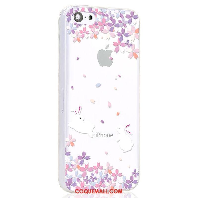 Étui iPhone 5c Dessin Animé Blanc Créatif, Coque iPhone 5c Tout Compris Téléphone Portable