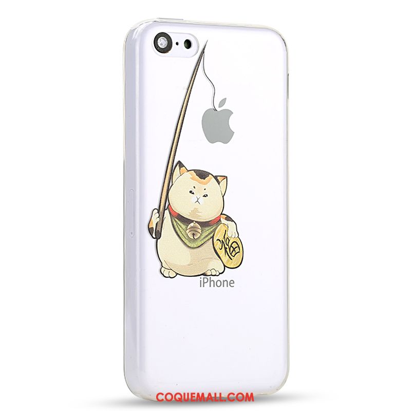Étui iPhone 5c Dessin Animé Blanc Créatif, Coque iPhone 5c Tout Compris Téléphone Portable