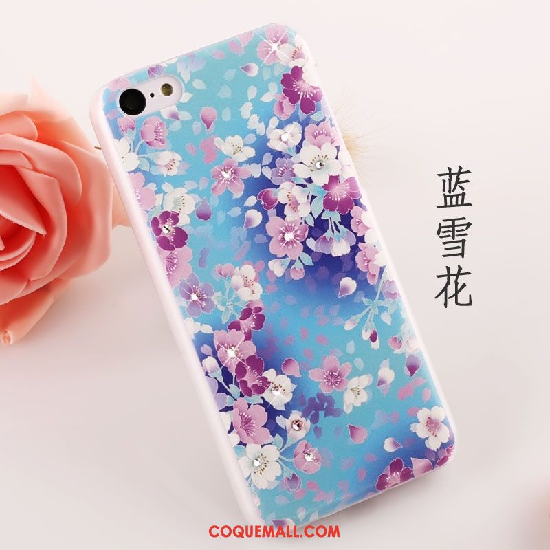 Étui iPhone 5c Difficile Peinture Délavé En Daim, Coque iPhone 5c Strass Protection