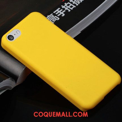 Étui iPhone 5c Délavé En Daim Protection Rouge, Coque iPhone 5c Téléphone Portable Simple