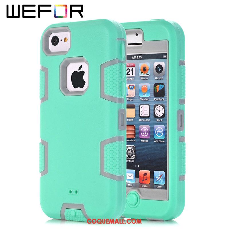 Étui iPhone 5c Fluide Doux Silicone Nouveau, Coque iPhone 5c Incassable Tout Compris