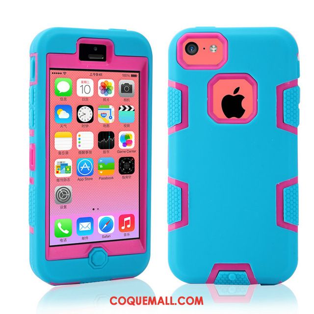 Étui iPhone 5c Fluide Doux Silicone Nouveau, Coque iPhone 5c Incassable Tout Compris