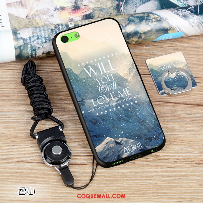 Étui iPhone 5c Noir Incassable Protection, Coque iPhone 5c Tendance Créatif