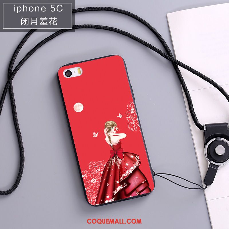 Étui iPhone 5c Nouveau Noir Protection, Coque iPhone 5c Téléphone Portable Silicone