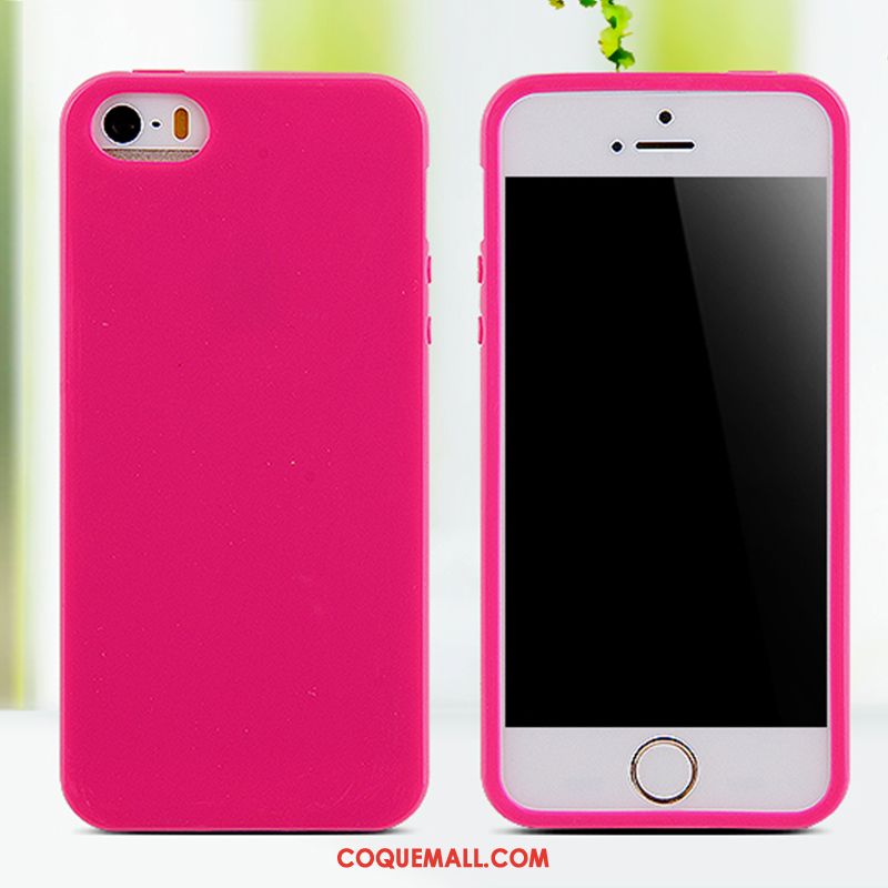 Étui iPhone 5c Protection Téléphone Portable Grand, Coque iPhone 5c Noir Rouge