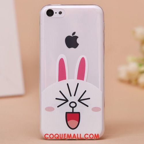 Étui iPhone 5c Transparent Dessin Animé Silicone, Coque iPhone 5c Très Mince Téléphone Portable