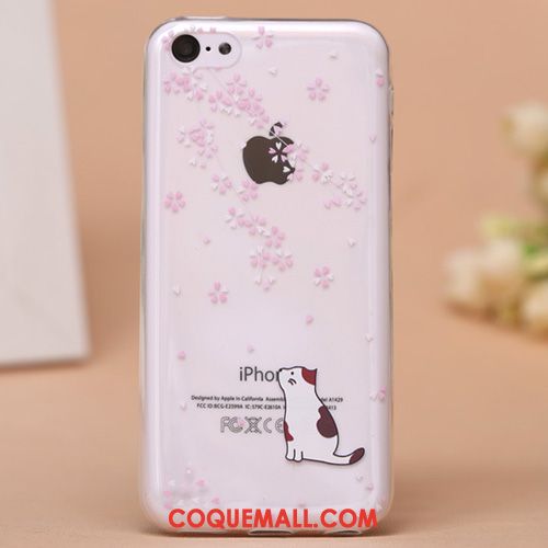 Étui iPhone 5c Transparent Dessin Animé Silicone, Coque iPhone 5c Très Mince Téléphone Portable