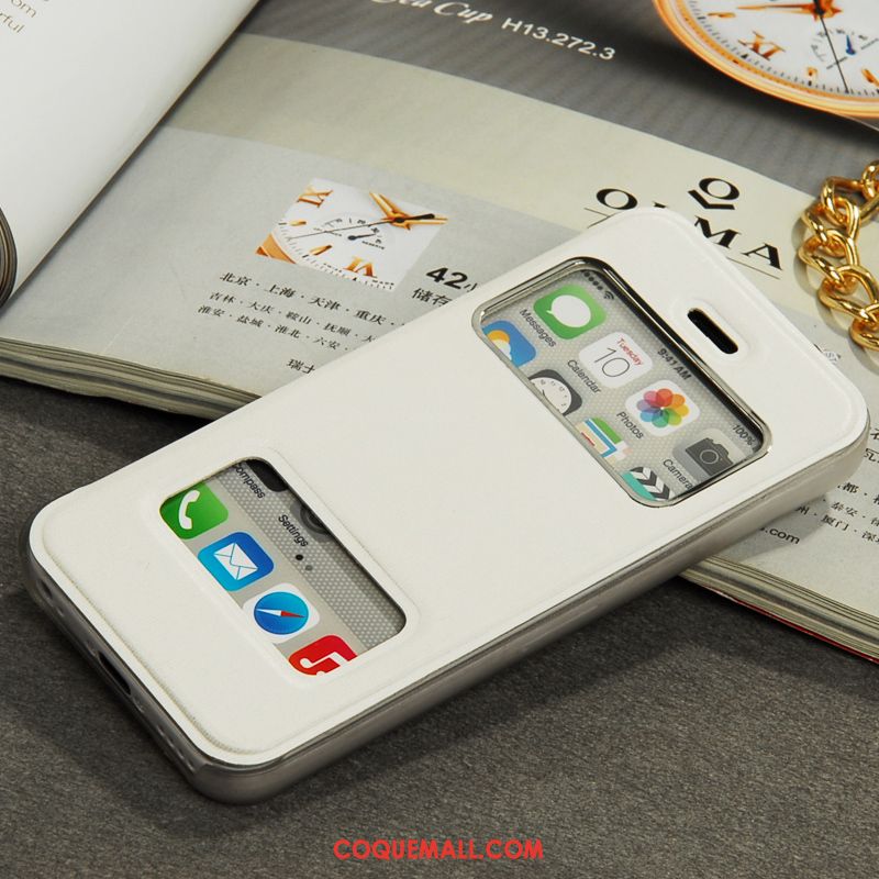 Étui iPhone 5c Transparent Téléphone Portable Très Mince, Coque iPhone 5c Protection Étui En Cuir