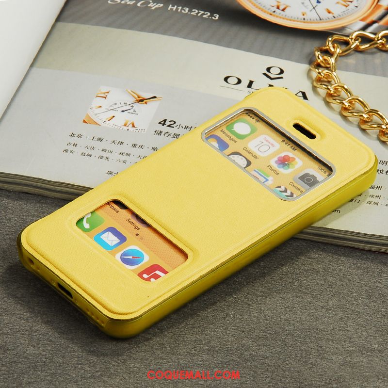 Étui iPhone 5c Transparent Téléphone Portable Très Mince, Coque iPhone 5c Protection Étui En Cuir