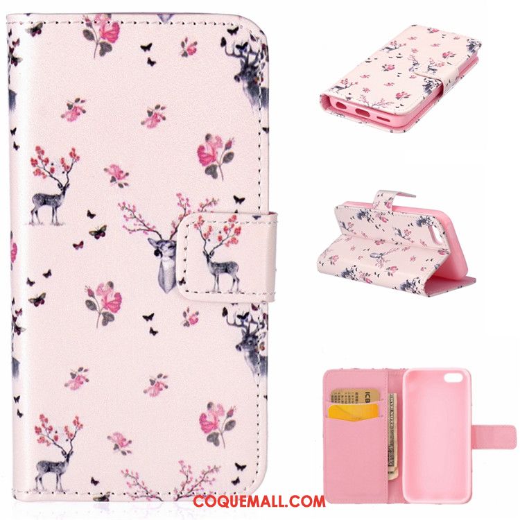 Étui iPhone 5c Téléphone Portable Étui En Cuir Incassable, Coque iPhone 5c Protection Dessin Animé