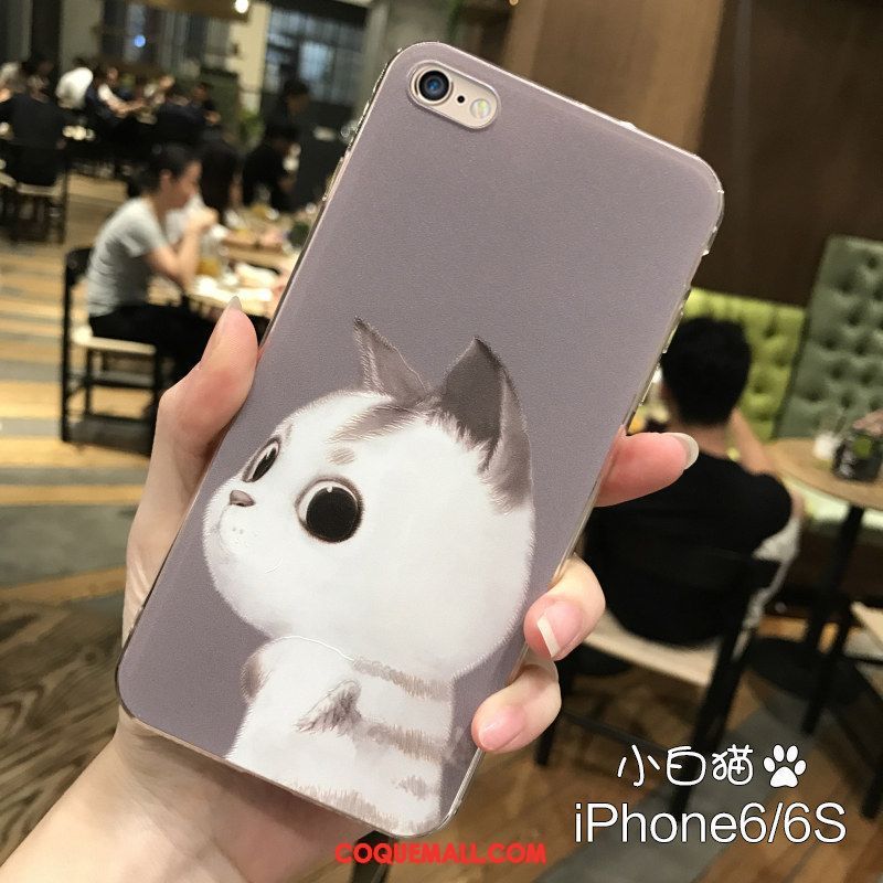 Étui iPhone 6 / 6s Amoureux Blanc Marque De Tendance, Coque iPhone 6 / 6s Super Mignon Singe