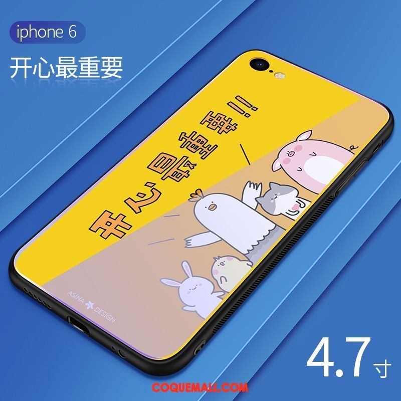 Étui iPhone 6 / 6s Bleu Très Mince Créatif, Coque iPhone 6 / 6s Dessin Animé Tout Compris