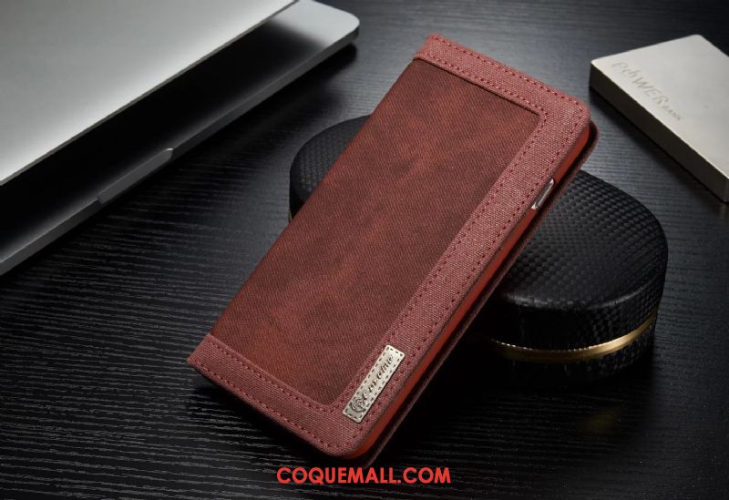 Étui iPhone 6 / 6s Business Kaki Étui En Cuir, Coque iPhone 6 / 6s Téléphone Portable Protection