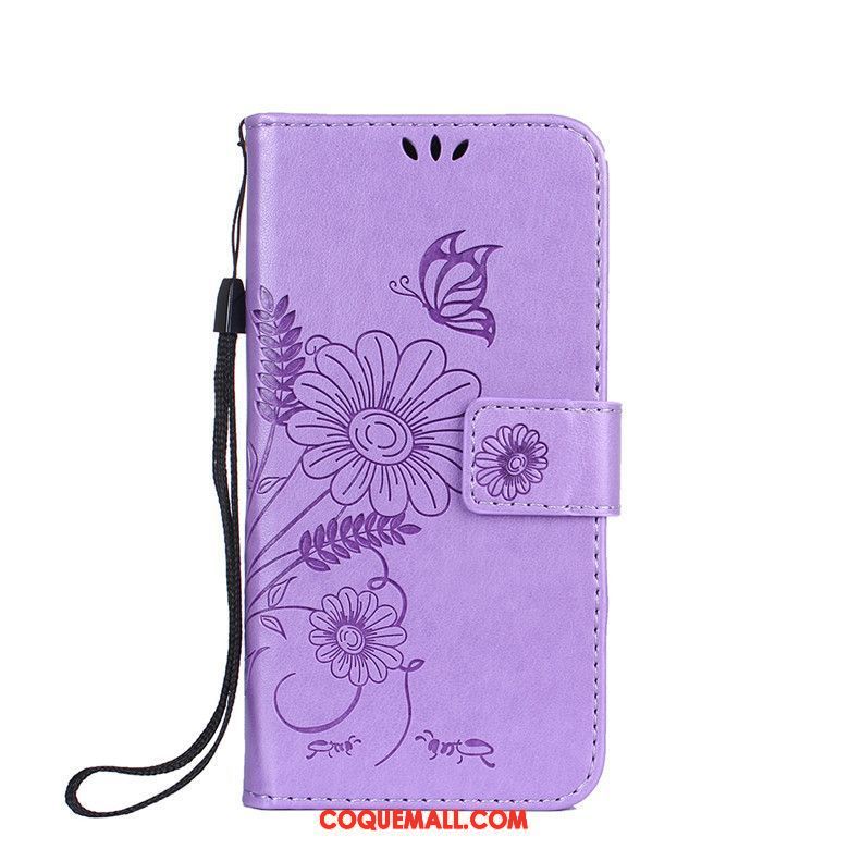 Étui iPhone 6 / 6s Clamshell Fluide Doux Étui En Cuir, Coque iPhone 6 / 6s Silicone Violet