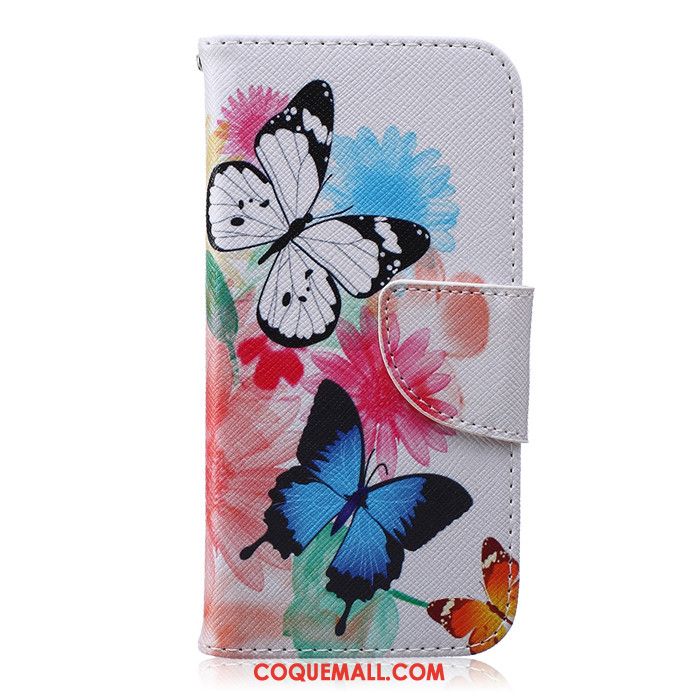 Étui iPhone 6 / 6s Clamshell Tout Compris Blanc, Coque iPhone 6 / 6s Dessin Animé Téléphone Portable