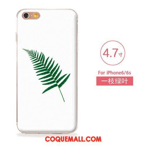 Étui iPhone 6 / 6s Gaufrage Fleurs Silicone, Coque iPhone 6 / 6s Fluide Doux Téléphone Portable