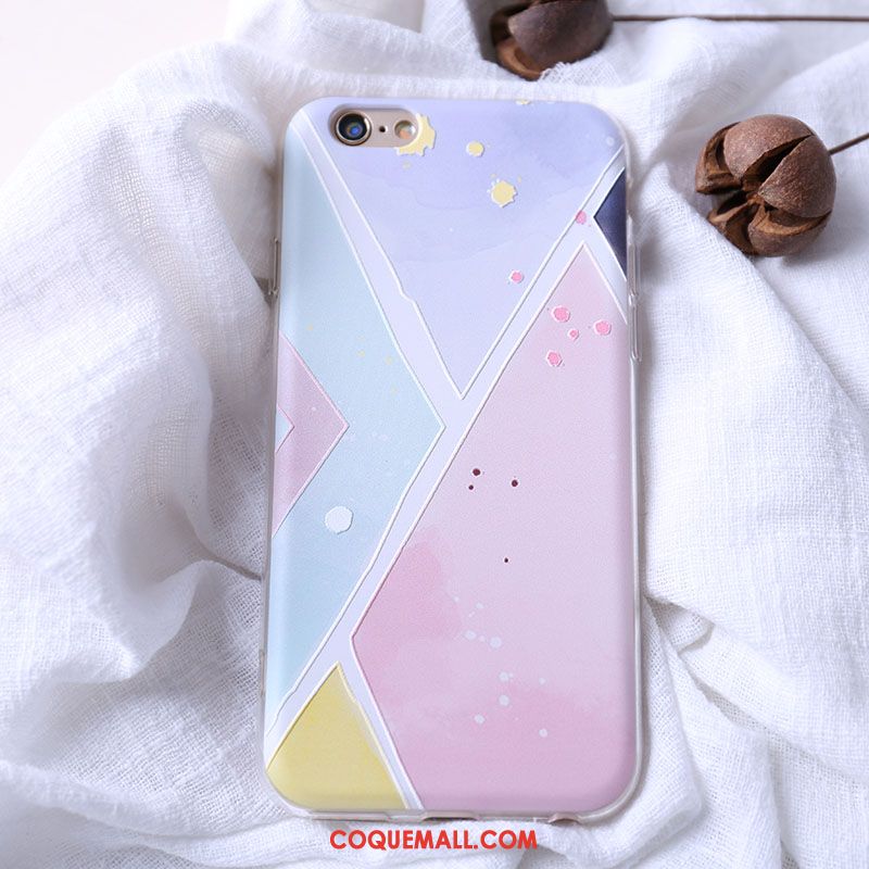 Étui iPhone 6 / 6s Gaufrage Silicone Tendance, Coque iPhone 6 / 6s Tout Compris Amoureux