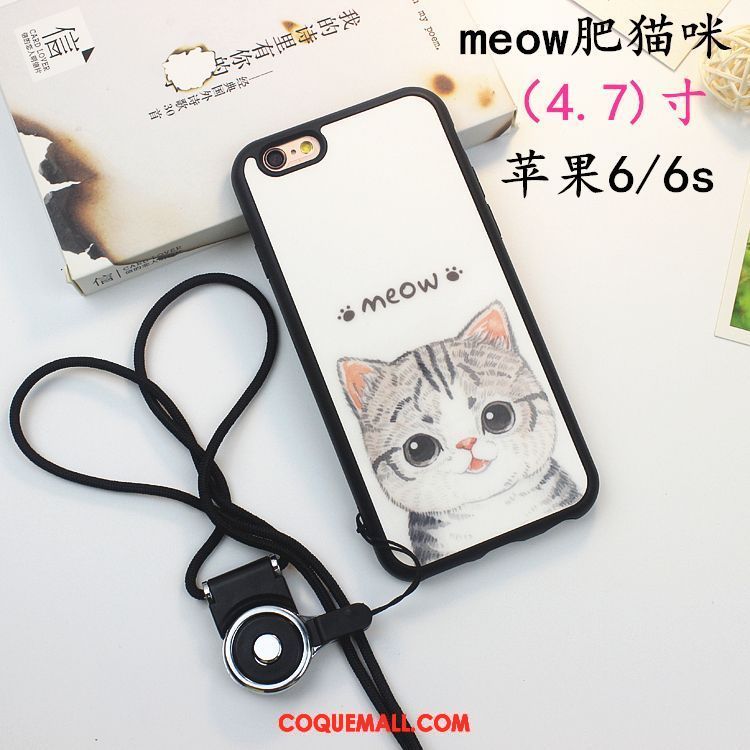 Étui iPhone 6 / 6s Incassable Chat Tout Compris, Coque iPhone 6 / 6s Blanc Protection