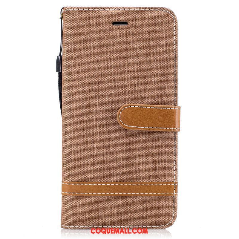 Étui iPhone 6 / 6s Incassable Téléphone Portable En Denim, Coque iPhone 6 / 6s Protection Silicone Braun