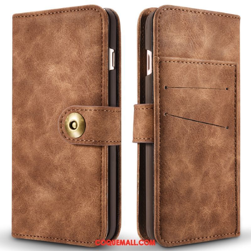 Étui iPhone 6 / 6s Magnétisme Étui En Cuir Portefeuille, Coque iPhone 6 / 6s Incassable Téléphone Portable