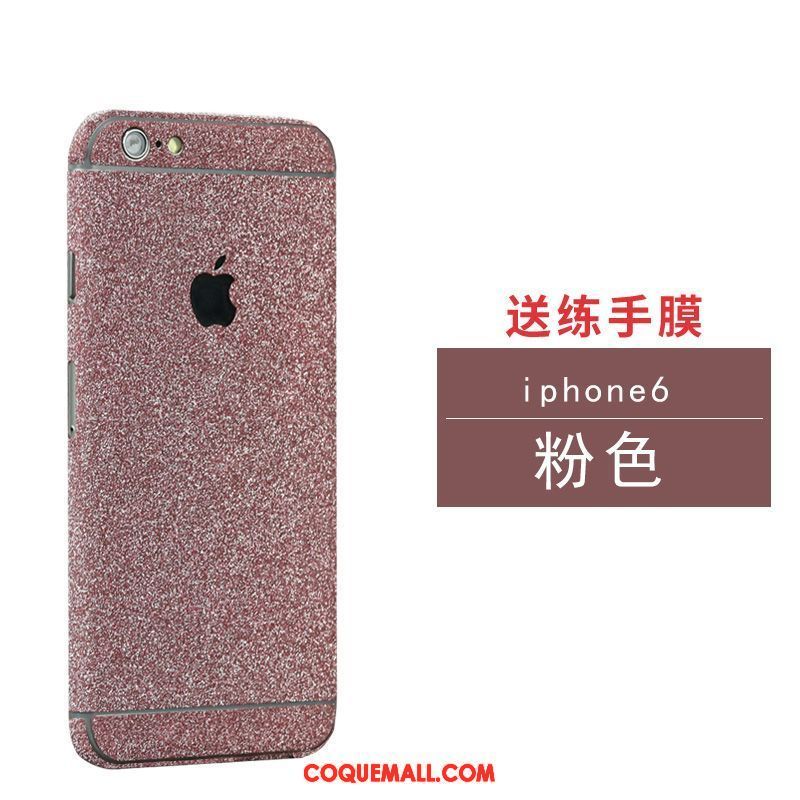 Étui iPhone 6 / 6s Membrane Délavé En Daim Argent, Coque iPhone 6 / 6s Téléphone Portable Couleur