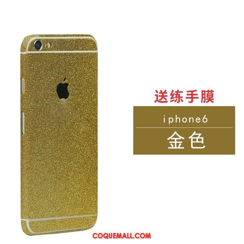 Étui iPhone 6 / 6s Membrane Délavé En Daim Argent, Coque iPhone 6 / 6s Téléphone Portable Couleur