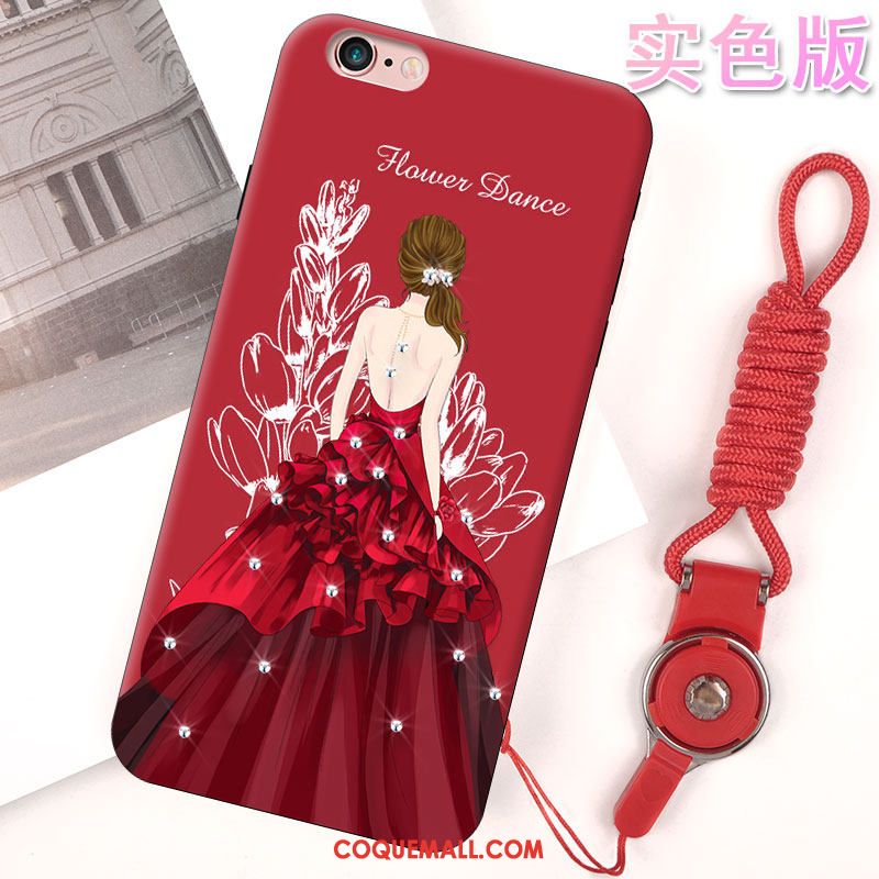 Étui iPhone 6 / 6s Miroir Incassable Ornements Suspendus, Coque iPhone 6 / 6s Mode Rouge