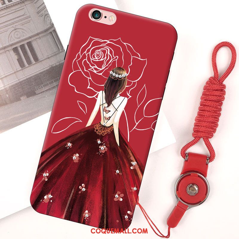 Étui iPhone 6 / 6s Miroir Incassable Ornements Suspendus, Coque iPhone 6 / 6s Mode Rouge