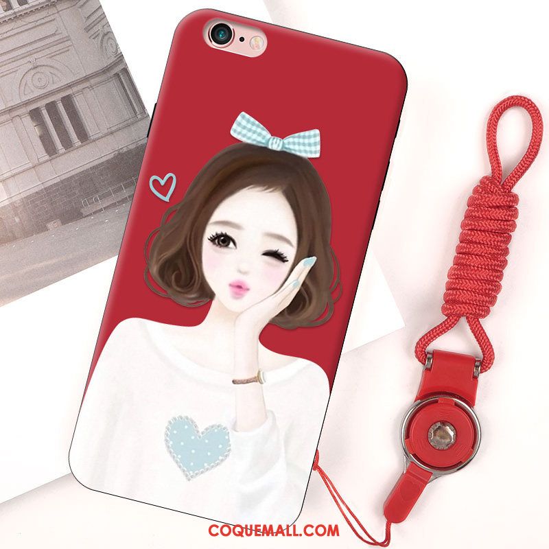 Étui iPhone 6 / 6s Miroir Incassable Ornements Suspendus, Coque iPhone 6 / 6s Mode Rouge